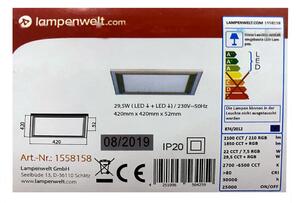 Lampenwelt - Plafoniera LED RGBW dimmerabile LYNN LED/29,5W/230V + T