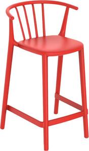 Sgabello medio Resol Woody Rosso Rosso Taglia unica