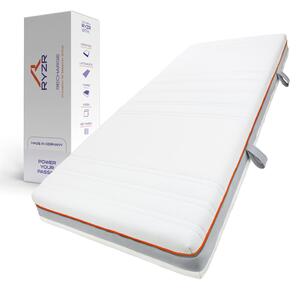 Materasso in schiuma a freddo RYZR Recharge Core 80x200 cm a 7 zone, H3 – Schiuma di alta qualità Hydrux, ergonomico e traspirante, rivestimento sfoderabile e lavabile a 60 °C
