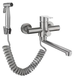 Miscelatore per cucina - Miscelatore monocomando - Miscelatore a leva singola - Acqua calda e fredda - Finitura spazzolata - Stile 6 - Lega di zinco - Acciaio inossidabile