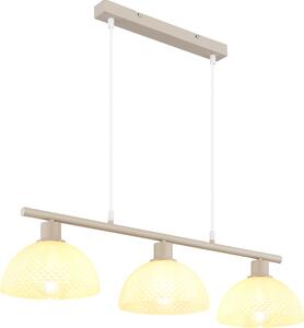 GLOBO Lighting Lampada a sospensione SELMA LWH 77x20x120 cm beige