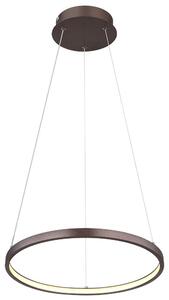 Lampada a sospensione LED, metallo, color caffè, 3000K, H 120 cm