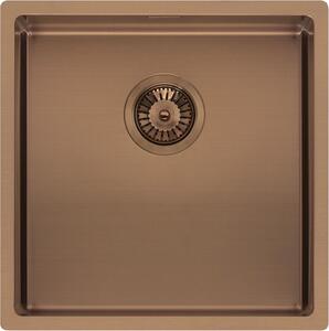 Lavello REGINOX MIAMI 40 x 40 nel colore COPPER / Rivestimento PVD / Lavello