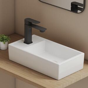 EMKE Lavabo piccolo, rettangolare, 41,6 x 22,3 x 10,5 cm – Lavabo in Vetroceramica
