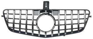Griglia anteriore - Griglia stile GT-R per Classe E W212 - Adatta per modelli E350/E500/E550, anno di produzione 2009-2013 - Plastica ABS - Cromata nera