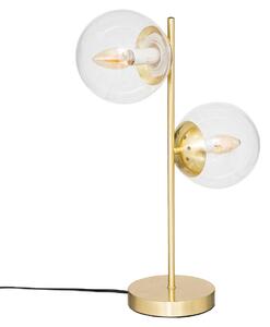 Lampada da tavolo sfere dorate COL, altezza 48 cm