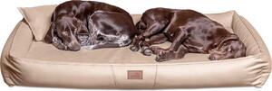 Materasso ortopedico per cani CLIFFORD LATEX SOFT in Pelle finta velours - Dimensioni: 85x60cm | Colore: 14 Beige