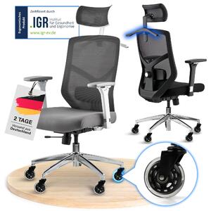 ELITESEATS Sedia da ufficio ergonomica [rotelle antigraffio, traspirante] Sedia da scrivania ergonomica | sedia da ufficio con portata di 150 kg | sedia da computer