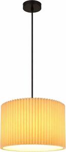 Lampada a sospensione a LED, tessuto color naturale, H 120 cm
