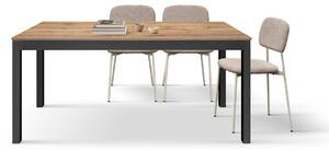 Tavolo allungabile <b> Thomas </b> da 160 a 240 con gambe nere