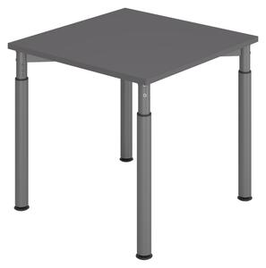 Bümö Scrivania Serie-Y - Dimensioni: 80 x 80 cm, Decorazione: grafite, Struttura: grafite