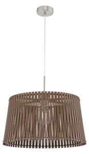 Eglo 96199 Sendero lampada a sospensione Ø 45 cm nichel opaco marrone scuro