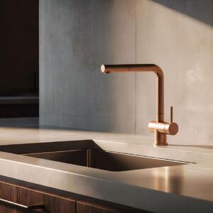 Miscelatore da cucina in rame con rivestimento PVD, modello Flexauslauf PS8500-62 Pure.Sink