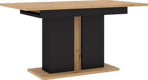 Tavolo allungabile Nuka I 140 (200) cm Tavolo pieghevole, tavolo da cucina, tavolo da pranzo, rovere Artisan / nero