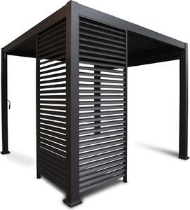 MIRADOR 111 Parete a doghe 0,93 m alluminio antracite per pergola Deluxe