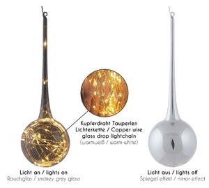 Goccia di vetro con catena luminosa a LED - Party Lighting 524703