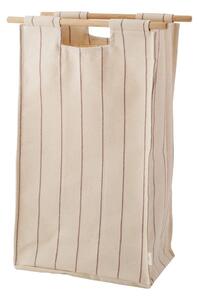 Cesta per il bucato da parete beige in tessuto BagUp – ReCollector