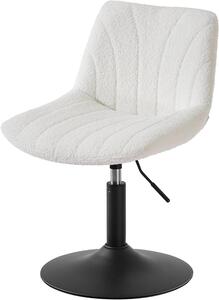 Sedia per scrivania - Sgabello da bar con schienale - Seduta confortevole - Regolabile in altezza - 47 x 43 x 65,5 cm