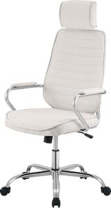 Sedia da ufficio - Sedia ergonomica - Ideale per il lavoro da casa - Regolabile in altezza in modo continuo - Altezza: 128 cm - Colore: beige