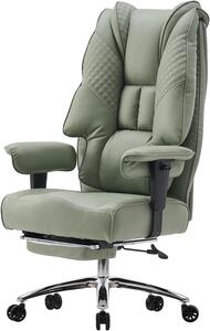 Sedia da ufficio ergonomica - Sedia direzionale - Comfort per lavorare - Sedile con molle insacchettate - Larghezza: 57,5 cm - Verde chiaro