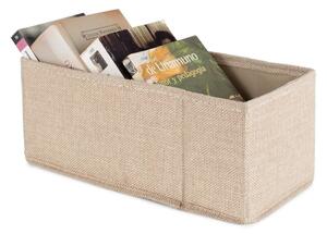 Scatola beige in tessuto 28x12x12 cm Sandy – Compactor