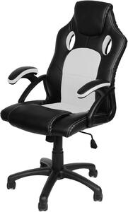 Sedia da ufficio ergonomica - Sedia confortevole - Ideale per il lavoro da casa - Schienale regolabile - Portata fino a 150 kg - Colore: bianco
