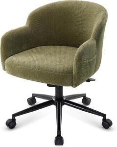 Sedia Vanity - Sedia da ufficio - Ideale per l'ufficio domestico - Altezza regolabile - Larghezza 57 cm - Verde