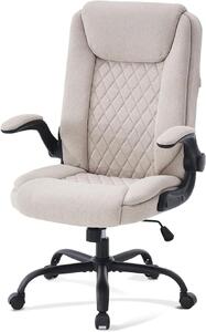 Sedia da ufficio ergonomica - Sedia da lavoro confortevole - Ideale per il lavoro da casa - Braccioli regolabili - Capacità di carico: 150 kg - Colore: beige
