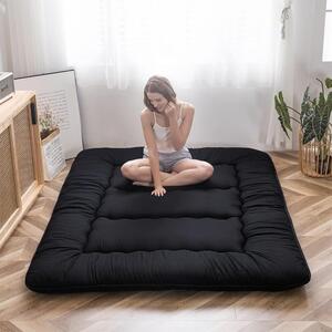 Materassi a rullo giapponesi - Accoglienza calorosa - Realizzati con memory foam - 150x200 cm - Neri
