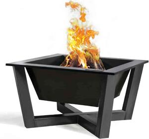 Brasil, ciotola da fuoco 70x70 cm in acciaio grezzo