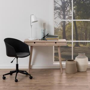 OXM Pratica scrivania con cassetti per l'ufficio o lo studio Impiallacciatura di rovere Cadice oliato pigmentato bianco 100 x 74 x 45 cm
