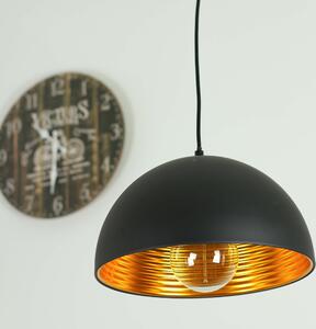 Lampada a sospensione vintage "Nella" in metallo nero dorato lampada a sospensione soggiorno sala da pranzo tavolo da pranzo
