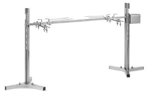 Klarstein Girarrosto Elettrico per Barbecue 12W, Girarrosto per Maialino, Spiedo Elettrico con Altezza Regolabile, Spiedo per Girarrosto Barbecue con 3 Piedi in Acciaio Inox, Gira Maialino Elettrico