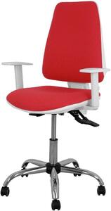 Sedia da ufficio ergonomica - Sedia da lavoro confortevole - Sedia per l'ufficio domestico - Schienale regolabile - Misura unica - Rossa