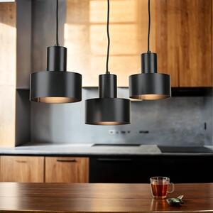 Luce a sospensione nero E27 metallo retro tavolo da pranzo luce a sospensione