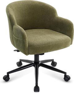 Sedia Vanity - Sedia da ufficio - Ideale per l'ufficio domestico - Altezza regolabile - Larghezza 57 cm - Verde