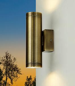 Up Down lampada da parete per esterni in ottone massiccio IP64 in acciaio inox ingresso zona balcone lampada da parete per esterni
