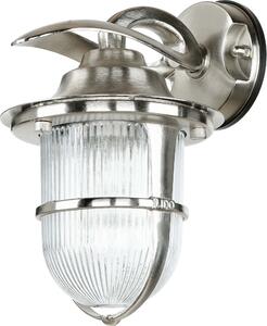 Applique da esterno Maritime E27 in vero ottone vetro IP64 lampada da parete luce esterna casa cortile giardino