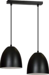 Lampada a sospensione in metallo bianco nero regolabile 2x E27 retrò elegante ANNIE lampada da sala da pranzo cucina
