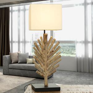 Lampada da tavolo in tessuto driftwood alta 69 cm fatta a mano unica lampada da tavolo E27 SAWATH