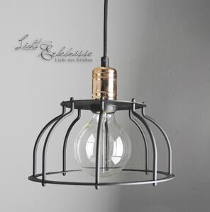 Lampada a sospensione VintageIndustrie "Workshop" in metallo rame nero lampada a sospensione soggiorno tavolo da pranzo
