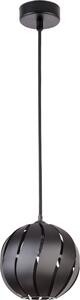 Lampada a sospensione moderna nera Ø22cm rotonda elegante con paralume aperto lampada a sospensione soggiorno lampada corridoio camera da letto