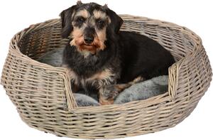 UNUS® cesto per cani letto per cani cesto per cani cesto per cani posto letto grigio con cuscino