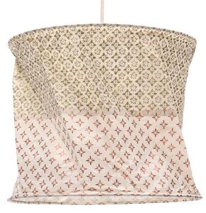 Lampada a sospensione rotonda in carta, paralume in carta Lokta Annapurna, carta fatta a mano - modello 17, bianco crema, carta Lokta, 25*28*28 cm, paralumi asiatici in carta e tessuto