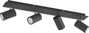 Faretto da soffitto Lindby Joffrey, 70 cm, nero, 4 luci, GU10