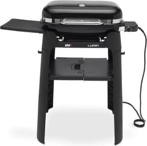 Weber WBR92010853 Barbecue Elettrico Lumin con Stand Nero