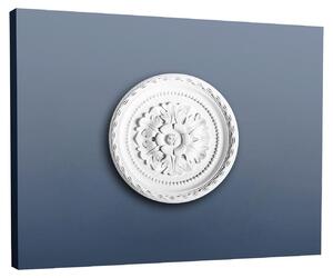 Orac R13 Luxxus Rosone da soffitto Rosone Cornice da soffitto a parete Profilo decorativo Stucco Classico Antico Decor Bianco | 28 Cm Diametro