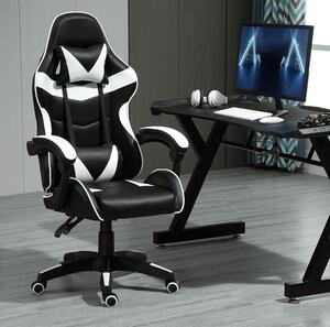 Sedia ergonomica da ufficio - Sedia per scrivania - Ideale per il lavoro da casa - Braccioli regolabili - Portata massima: 150 kg - Colore: bianco