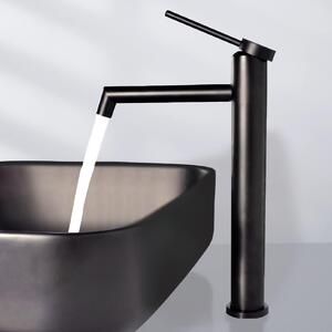 Miscelatore lavabo - Monocomando - Acciaio inossidabile - Modello alto