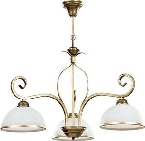 Lampada a sospensione in metallo vetro elegante in oro antico a 3 luci classica E27 lampada a sospensione sala da pranzo soggiorno